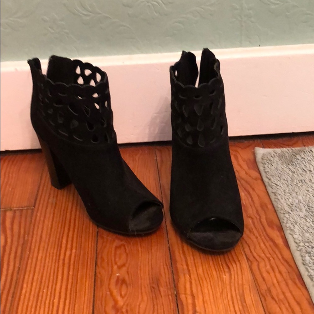 Black ankle boots